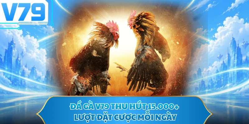 Đá gà V79 thu hút 15.000+ lượt đặt cược mỗi ngày